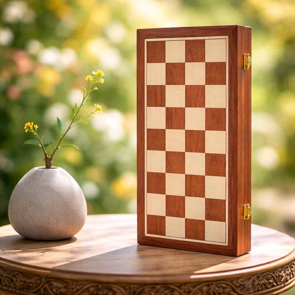 Ahşap Kutulu Premium Metal Satranç Takımı – Kadife İç Yüzeyli Lüks Oyun Seti & Hediye Ürünü