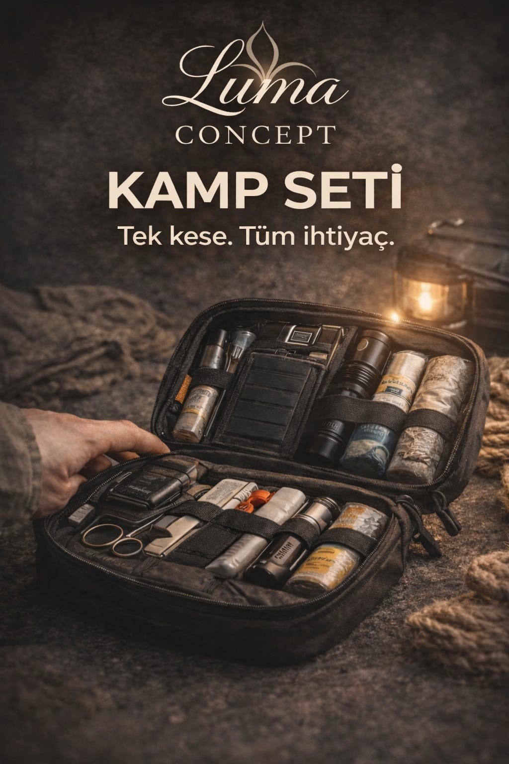 Luma Concept Kamp Seti – Kamp İçin İhtiyacın Olan Her Şey Tek Kese
