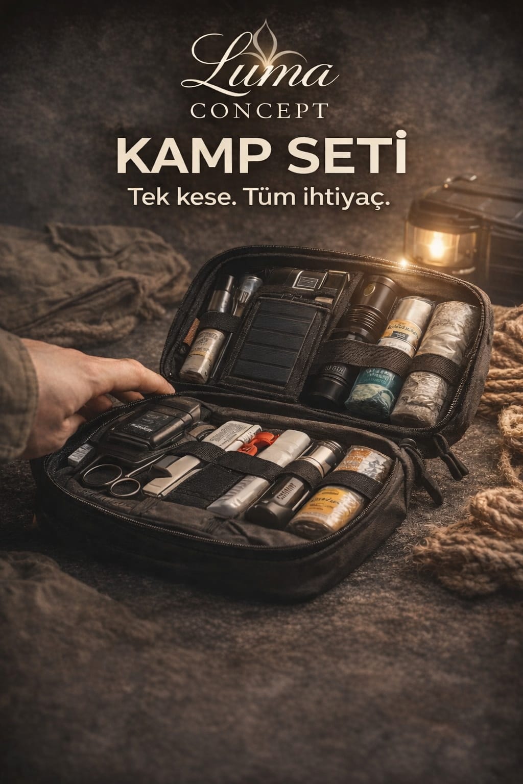 Luma Concept Kamp Seti – Kamp İçin İhtiyacın Olan Her Şey Tek Kese