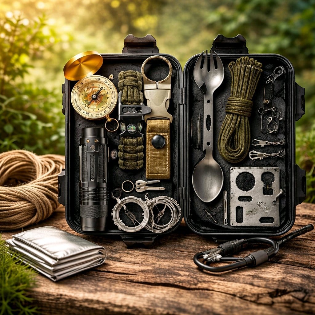 Çok Fonksiyonlu Hayatta Kalma Seti Sevgililer Gününe ve Sevgiliye Özel