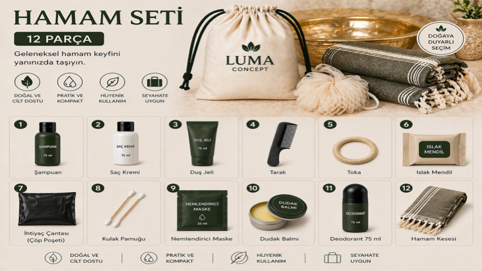 Hamam Seti – 12 Parça