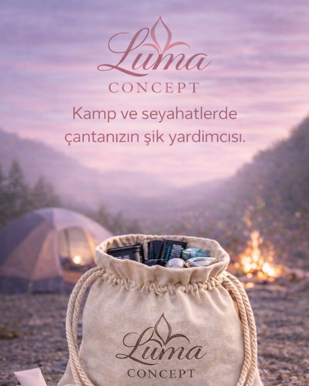 Luma Concept Kamp Seti – Kamp İçin İhtiyacın Olan Her Şey Tek Kese